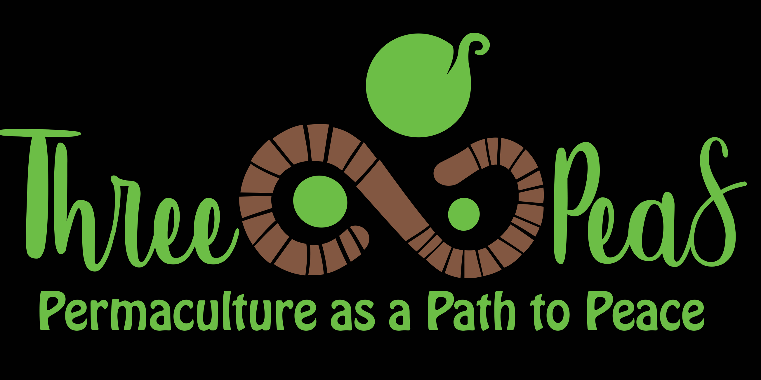 THREEPEAS LOGO2 BIG Blackbackground